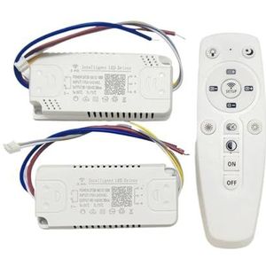 APP Control LED Driver 2.4G Afstandsbediening Smart LED (12-24W) x 2 (40 - 60W) x 2 voor dimbare, kleurveranderbare Kroonluchters (Kleur: (50-70W)-2, Maat: 220V)