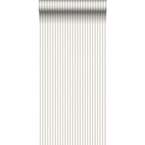 behang strepen beige en wit 53 cm x 10 m - van Sanders & Sanders