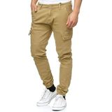 Indicode - August Cargo Pants - Cargobroek - Cornstalk - Katoen met 6 zakken