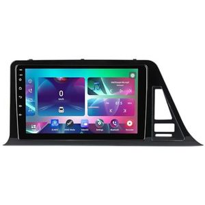 9"" Android 14 Touchscreen Autoradio 2 din met AHD Omgekeerd beeld Bediening op het stuur Bluetooth GPS navigatie Draadloze CarPlay voor Toyota C-HR 2016-2020(A,Q400(8+128G))