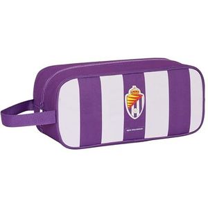 Safta Real Valladolid Middelgrote pantoffels, multifunctionele tas, sporttas, buitenschoolse voetbal, comfortabel en veelzijdig, 34 x 14 x 15 cm, violet, Paars, Standaard, casual