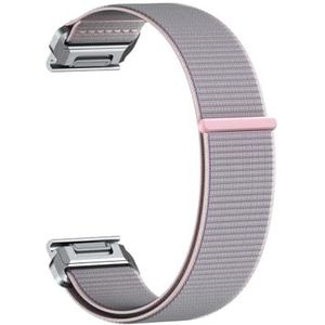 20 mm nylon lus Easy Fit riemriem geschikt for Garmin Fenix5s/5sPlus/6s/6sPro/7s vervangbare horlogeband Instinct2s armband polsband (Color : Pink, Size : Forerunner 55)