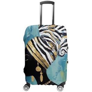 Afro-Amerikaanse Zwarte Vrouwen Bagage Cover Leuke Koffer Protector Reizen Bagage Case Covers XL