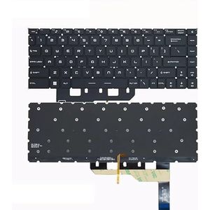 Laptoptoetsenbord voor MSI GS66 GE66 P66 GP66 Stealth 10SD 10SF met achtergrondverlichting(Single backlit black)