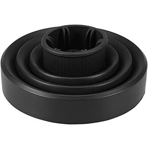 Opvouwbare Opvouwbare Haardroger Haarblazer Diffuser Cover Styling Kappersgereedschap voor Krullend en Natuurlijk Golvend Haar, Professionele Föhn Diffuser (Zwart)