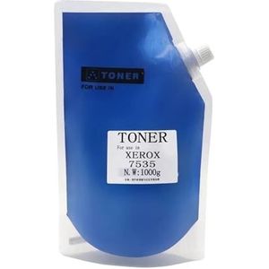 1000g tonerpoeder compatibel met X-rox 7525 7535 7545 7556 7835 7855 7955 2276 3374 3376 4476 5576 7858 cartridge(Cyan 1000g)
