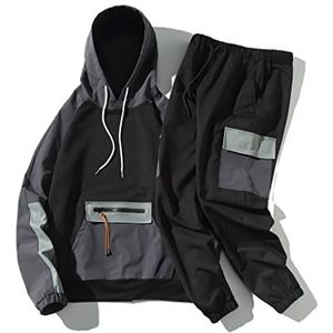 FSUFW Pak Mannelijke Set Man Trainingspak Heren Set Pant Rits Pockets Uitloper 2pc Jas + broek sets(XXXcode)