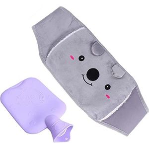 Rubberen waterzak, warmwaterkruik, warmwaterzak met deksel, warm en koud kompres, handvoetenwarmer, 2 stuks menstrueel verwarmingskussen Heetwaterzak Krampverlichting Tailleverwarmingsgordelset for me