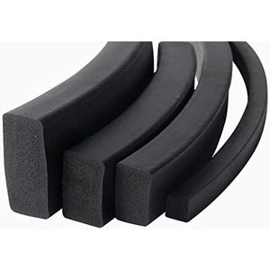 Rubberen pakkingstrip, EPDM-rubberen sponsstaaf, plat, 2, 3, 5, 8, 10 mm x 4, 15, 20, 25, 30, 40, 50, strips, marine, 1 m zwart(3 * 30)