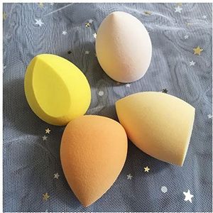 Poederdons Cosmetische Bladerdeeg Set Schoonheid Egg Blender Smooth Makeup Spons Poeder Vloeibare Foundation Concealer Cream Dames Gezicht Make-up Tool Gezicht poederdons (Size : 4pcs yellow)