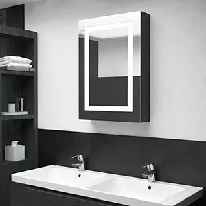 ML-Design Badkamer Wandkast, Wit, 80x64x21 cm, MDF Paneel met Melamine afwerking
