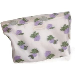 DieffematicHZB make-up tas Women Cosmetic Bag Floral Make Up Brush Cosmetics Storage Pouch Woman Travel Bag Cosmetic Bag