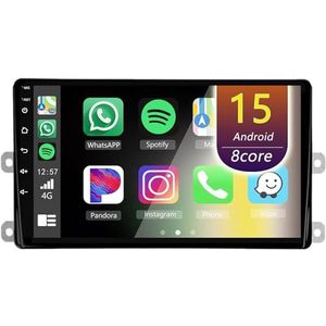 Android Radio voor Toyota Highlander 4 XU70 2019-2021, 9 inch Touchscreen Autoradio met Wireless CarPlay Android Auto Bluetooth WIFI(8Core(8+256GB))