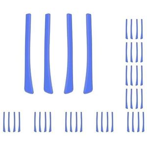 10 Set van 4 Stuks Brillen Bril Oorsokken Oor Tips Zachte Siliconen Gemakkelijk Installeren Blauw, 6,9 x 0,7 cm