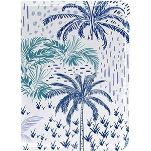 Paspoorthouder voor dames en heren, reizen paspoort portemonnee paspoort cover reisdocumenten organisator kokosnoot hout regen mooi, Meerkleurig, 10x14cm/4x5.5 in