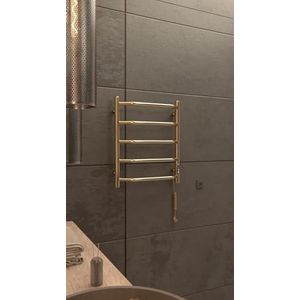 Elna - Handdoekradiator - Goud - 78 W - 495 x 420 mm - Elektrisch