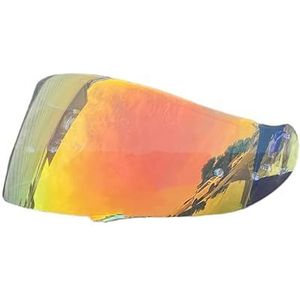 Motorhelm vizier lens, Helmvizier, GT Air Helmschild Vervangend Vizier for SHOEI GT Air Neotec CNS-1 TC-5 TC-9 Wind Shield Lens Motorhelm Vizier (Zwart - Alleen for gebruik overdag)(Revo Clear Red-day