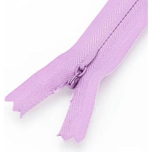 stuks 18cm-60cm nylon spiraalritsen voor op maat naaien jurk kussen rok broek kleding ambachten onzichtbare ritsen bulkreparatieset-roze paars-50cm