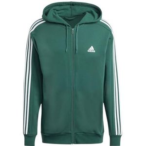 Adidas - Essentials Fleece 3 Stripes - Sweatshirt - Met Rits