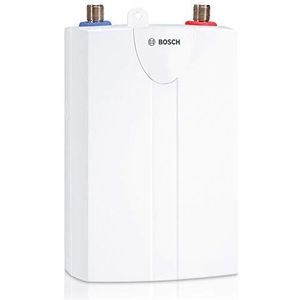 Bosch Tronic 1000 6 T, hydraulische doorstroomboiler, 6 T, onderbouw-doorstroomboiler met vaste aansluiting, robuust voor alle waterhardheden, energieklasse A, 6 kW
