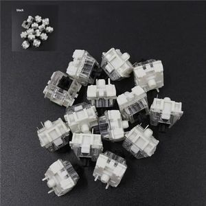 100 stks Mechanisch Toetsenbord Zwart Blauw Bruin Rood Sleutel Schakelaar voor CIY Sockets SMD 3pin Dunne pinnen Compatibel met MX Switch (zwart)