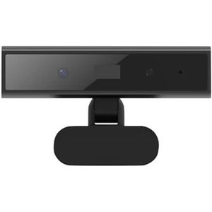USB-computerwebcam met enkele microfoon, HD 1080P 2MP webcam for laptop en desktopcomputer(Nero)