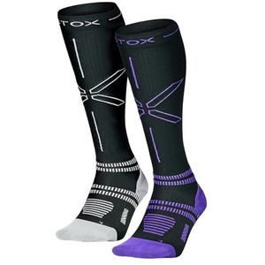 STOX Energy Socks - Hardloopsokken voor Vrouwen - Premium Compressiesokken - Running Socks - Vochtafdrijvend - Voorkom Blessures & Spierpijn
