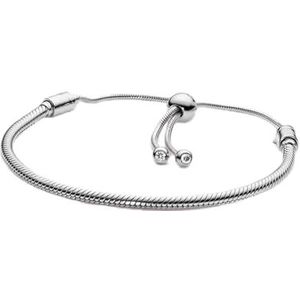 Armband 100% 925 zilver rose gouden armband mousserende CZ sieraden charme for vrouwen armband charm cadeau Armband 925 Sterling Zilver (Style : PAB013-A)