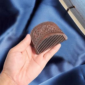 Chinese stijl lang haar kam sandelhout kam meridiaan massage kam