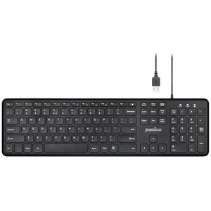 Perixx PERIBOARD-210 Toetsenbord - Zwart - Bedraad - Stille Toetsen