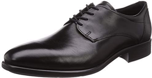 ECCO Men's Citytray Plain Toe Tie Oxford, Black, 39 EU