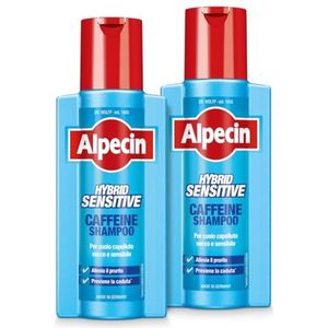 Alpecin Hybrid Cafeinine Shampoo 2 x 250 ml voor droge of jeukende hoofdhuid