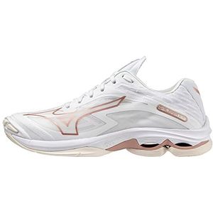 Mizuno Wave Lightning Z7, dameshandbalschoenen, wit/roze/sneeuwwit, 40 EU, White Rose Snowwhite, 40 EU