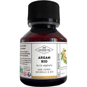 MY COSMETIK - Argan plantaardige olie - ORGANIC Van biologische landbouw - 100% puur en natuurlijk - Gemaakt in Frankrijk - Verstevigend en verzachtend - 50 ml