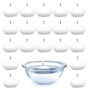 Drijvende kaarsen 20 stuks - wit/hoogwaardige kwaliteit | pajoma