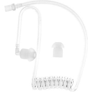 Transparante Coil Akoestische Lucht Buis Oordopje Vervanging Voor Radio Oortelefoon Headse Oortelefoon Sleeve Case Houder Cover Met Clip Siliconen Leuke Gevallen Meisjes Gevallen In Bulk Adapter