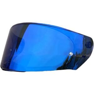 Motorhelm vizier lens, Helmvizier, motorhelmvizier for LS2 FF800/FF320/FF328/FF353 helmvizier vervangende zonnebrandcrème voorruit (helder)(Revo Deep Blue)