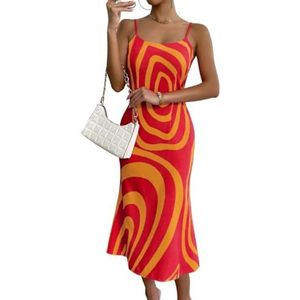 jurken voor dames Cami-jurk met allover print (Color : Multicolore, Size : M)