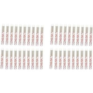 2 set 20 Stuks Lash Shampoo Borstels Cosmetische Lash Cleaner Peel Off Remover Tool Rood, Rood Goud