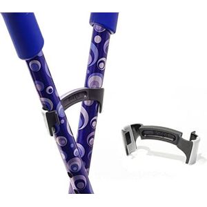 Bridgit Wandelstok/Kruk Houder Haak Clip - Koppel uw krukken aan elkaar en stop ze vallen - Wit