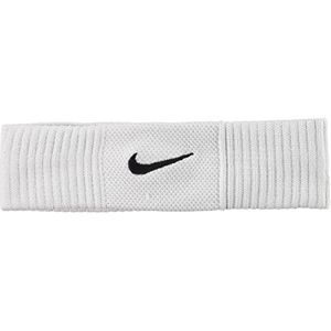 Nike Dri-Fit Reveal hoofdband wit/cool grijs/zwart