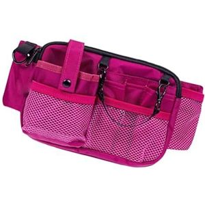 Stijlvolle heuptas verpleegkundige heuptas voor verpleegkundigen om medicijnapparatuur te organiseren, Roos Rood.