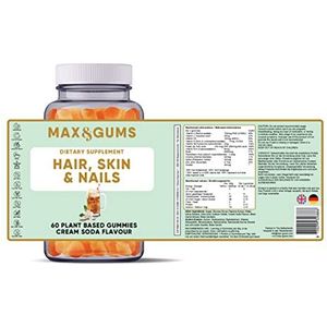 Max & Gums Haar, huid & nagels vitamine gummies - Vegan & glutenvrij - 60 gummies