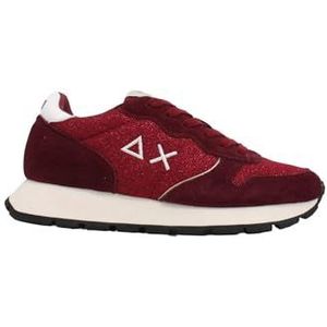 SUN68 SNEAKERS ALLY GLITTER BORDEAUX 36