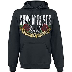 Guns N' Roses Appetite For Destruction - Banner Trui met capuchon zwart S