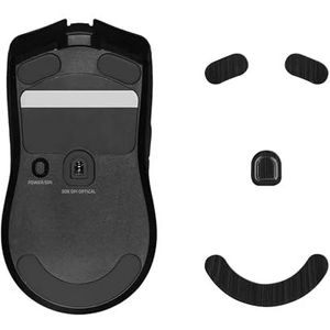 kwmobile muis voeten sticker compatibel met Razer Viper V2 Pro - Computermuis glijder - Stickers in zwart