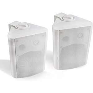 Herdio Buitenluidsprekers, 200 watt 5,25 inch buitenluidspreker waterdicht voor terras binnen buiten, wit