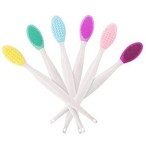 Silicone Lip Brush Dubbelzijdig Soft Cleaning Tool Silicone Tool Dubbelzijdig Zacht