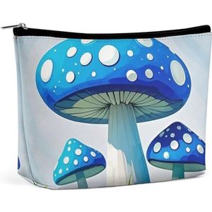 HJUQNGF Romantische Blauwe Rose Cosmetische Tas Draagbare Toilettas Grote Capaciteit Reizen Make-up Tassen Schoonheid Make-up Organizer Voor Full-Sized Shampoo Conditioner Borstels Set Make-up