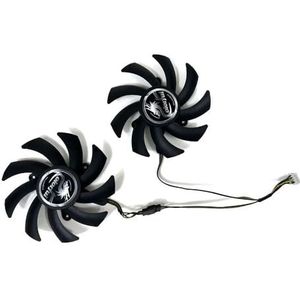 2 stuks koelventilator 83 mm 4-pins DIY 85 iGame GTX1650 SUPER Ultra 1630 1050 GTX1050Ti GPU-ventilator voor kleurrijke GTX1050TI 1650 1630-ventilator(Original)